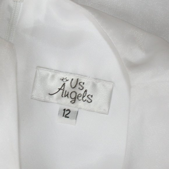 Us Angels Long White 12 (NWT) Formal Dress - Picture 2 of 12